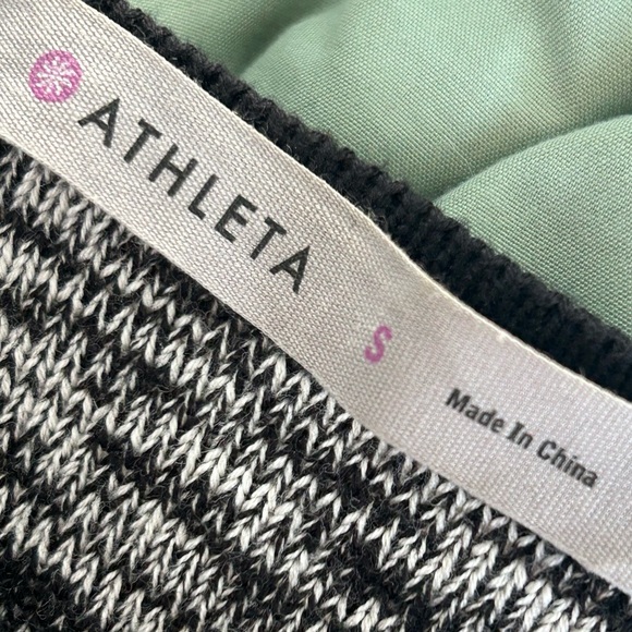 🩷ATHLETA RETREAT LONG SLEEVE GRAY BLACK HEATHER BODY CON MIDI DRESS SIZE SMALL - Picture 8 of 9